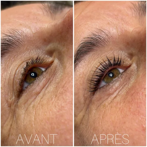 Cils : avant / après — Lazoya à La Rochelle